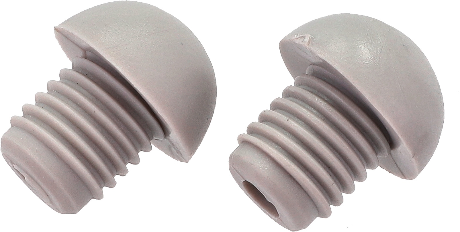Berger Kunstoffkappen für Stühle im 2er Set grau 22 mm