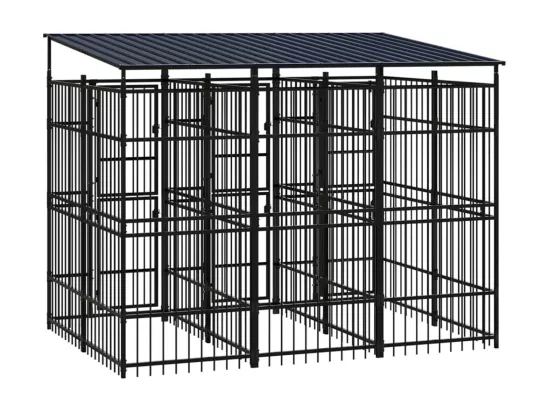 Chenil cage enclos pac noire 288 x 192 x 200 cm 02_0041761