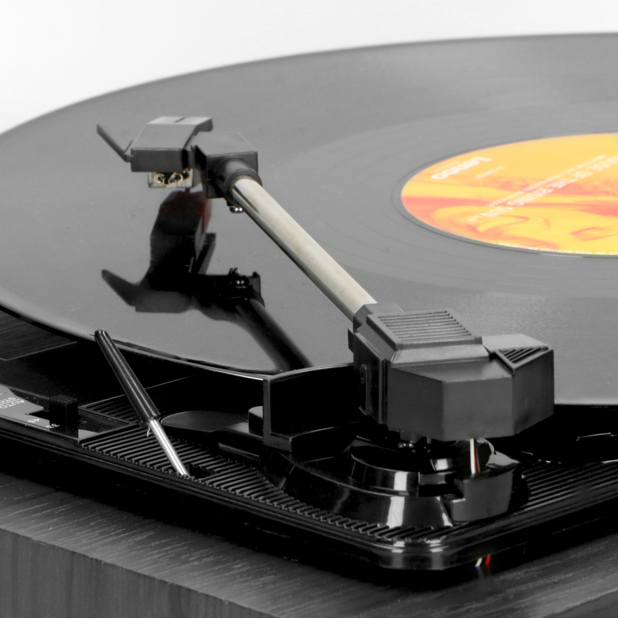Lenco LS-10BK zwarte platenspeler met ingebouwde speakers