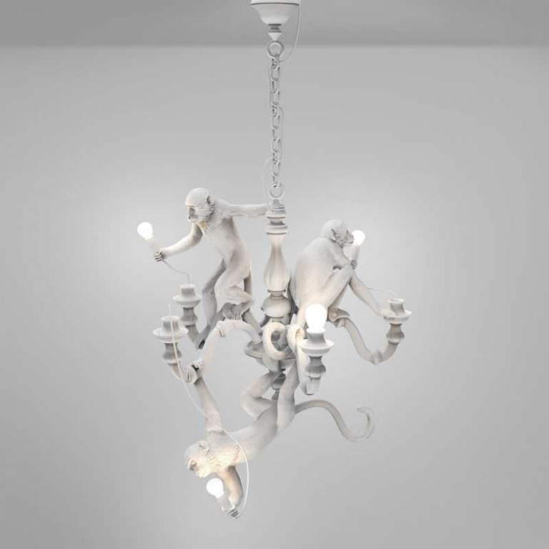 Seletti Monkey kroonluchter zwart