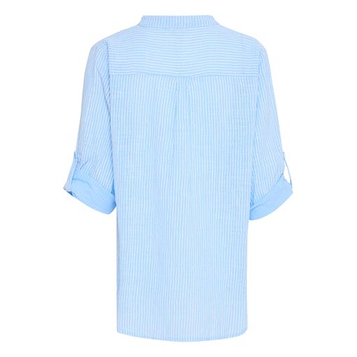 Sorbet Langærmet Bluse, Cerulean, XL
