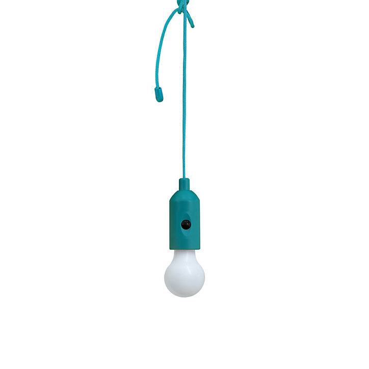 Ampoule suspendue bleu l.5,6 x H.27 cm