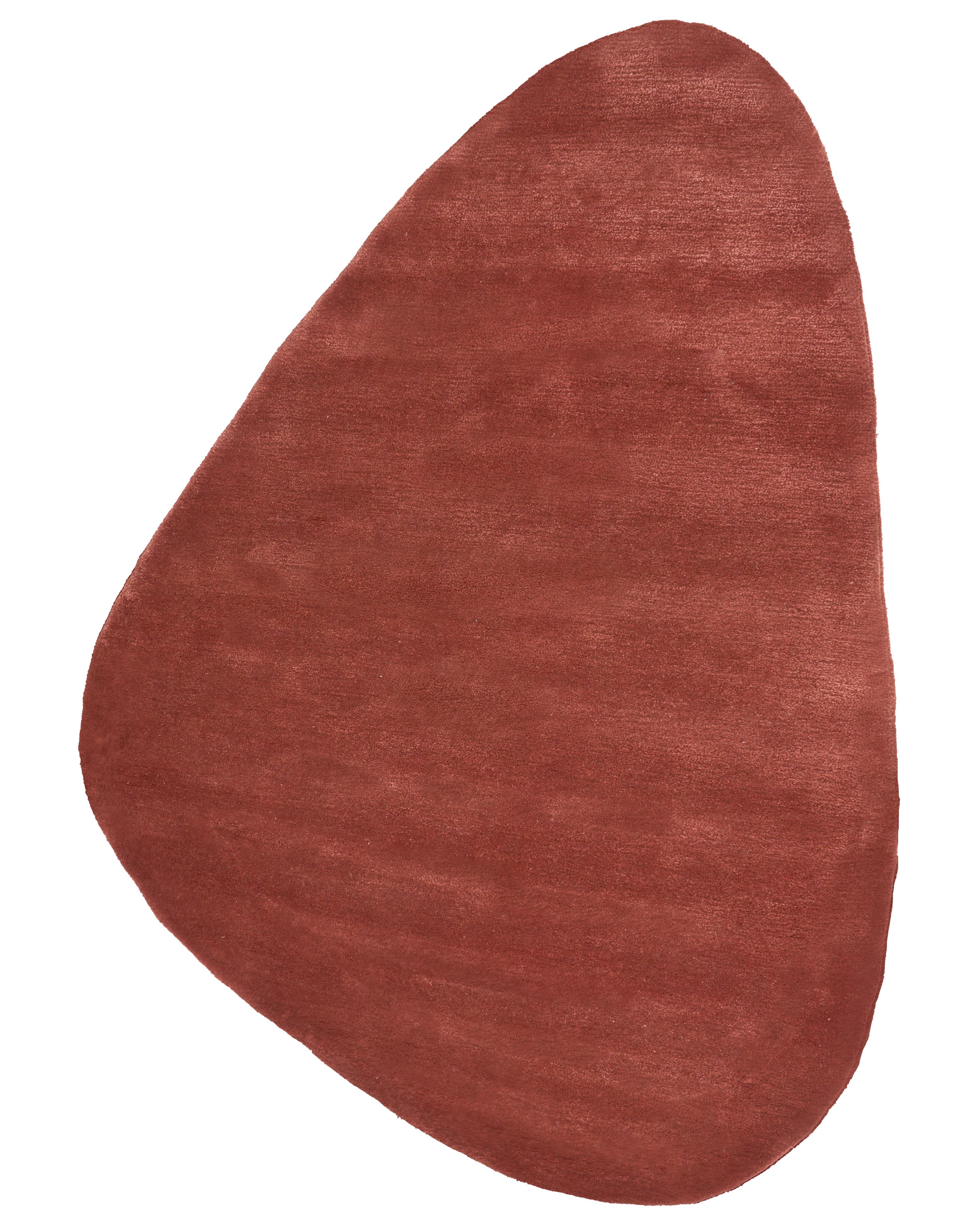Vloerkleed TANDO Donkerrood 160 x 230 cm Viscose