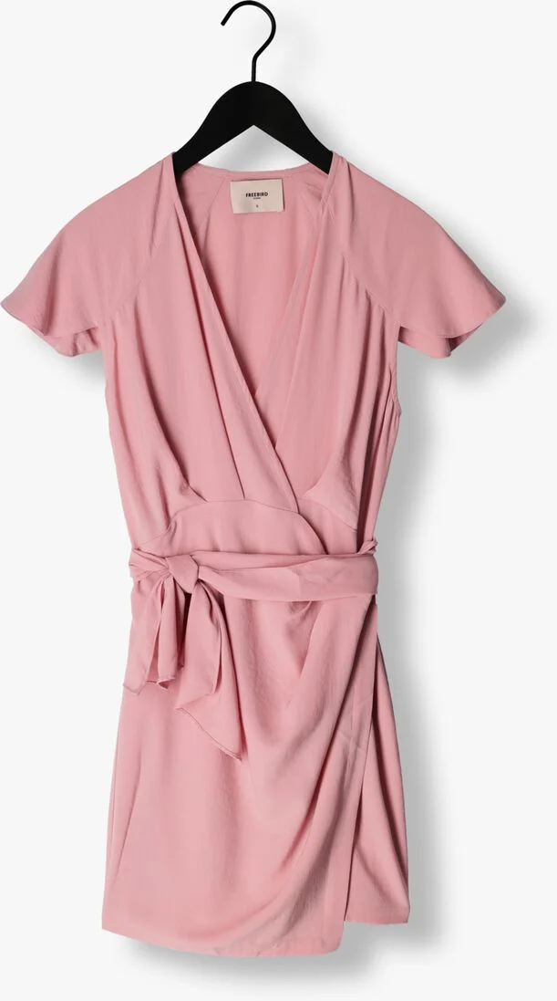 FREEBIRD roze freebird mini jurk wv-drape-pes-23-1.0