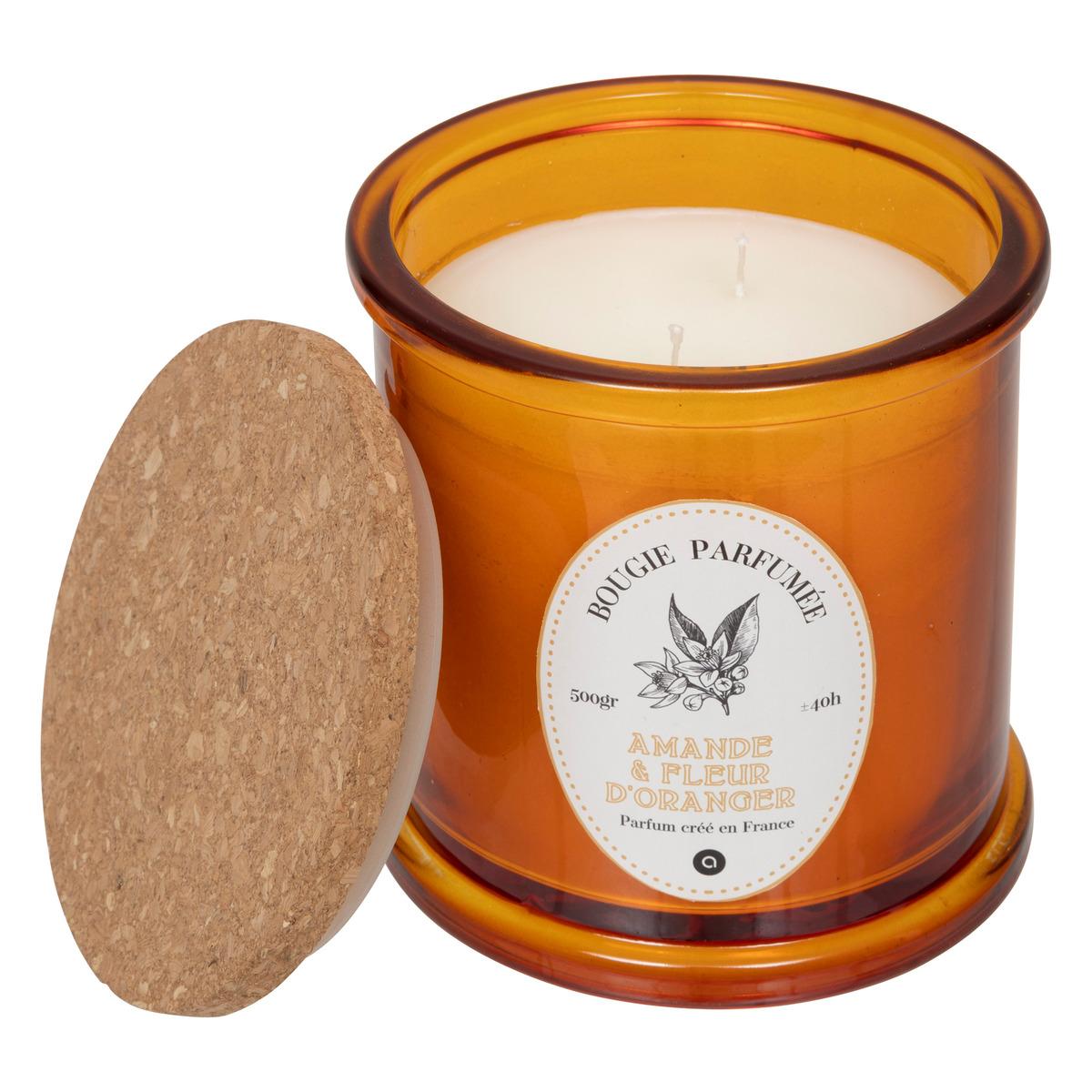 BOUGIE PARFUMEE VERRE HAPO AMANDE 500G