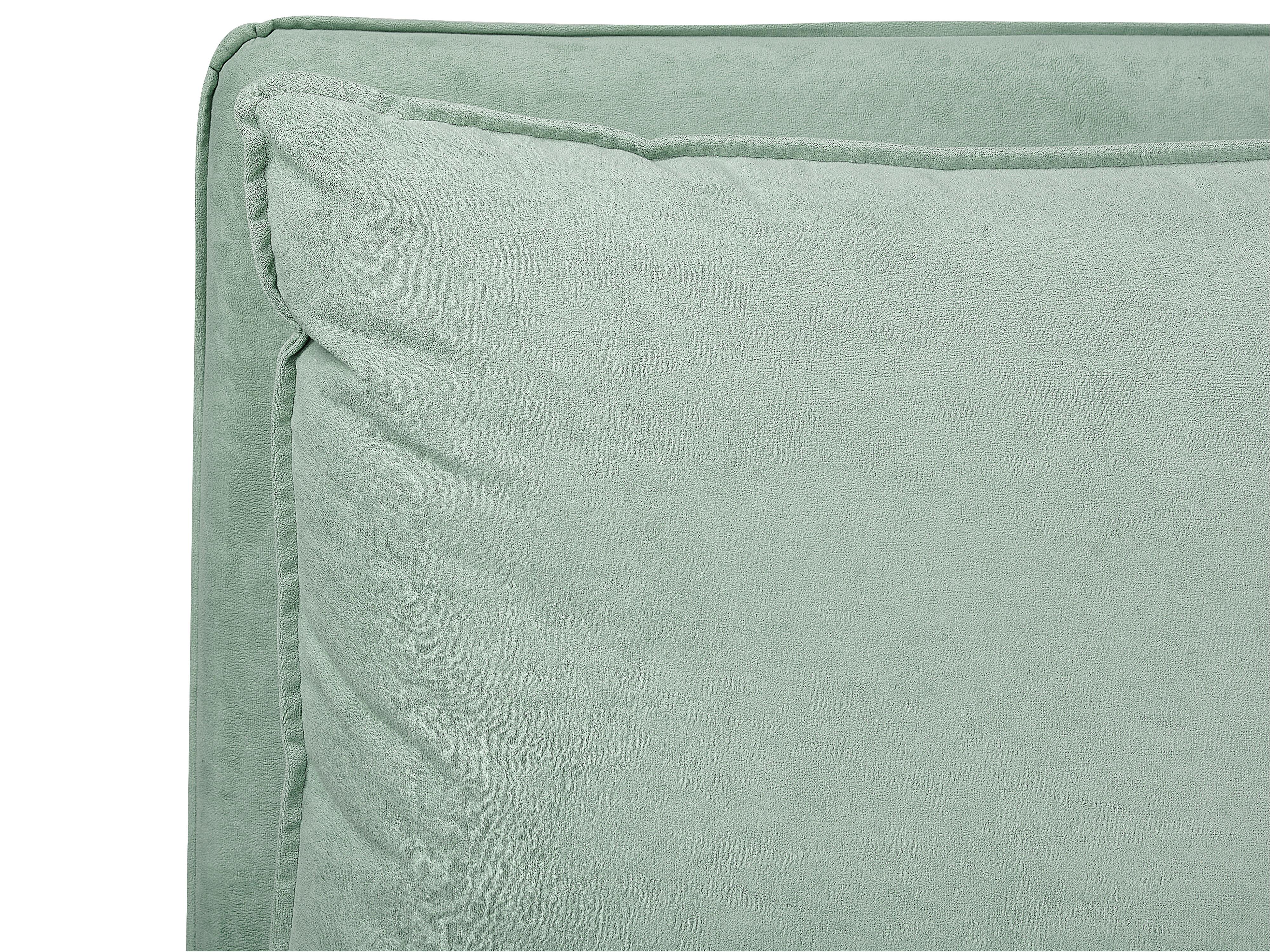 Waterbed Fluweel BAJONNA 180 x 200 cm Mintgroen