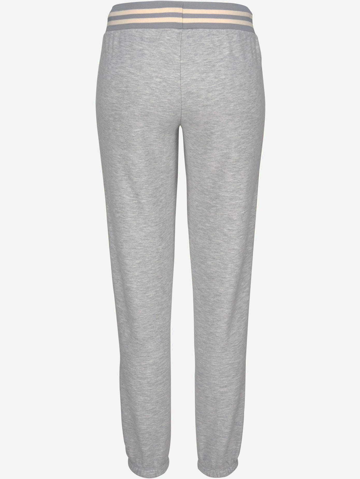 Pantalon détente short molletonné avec bandes aspect crochet