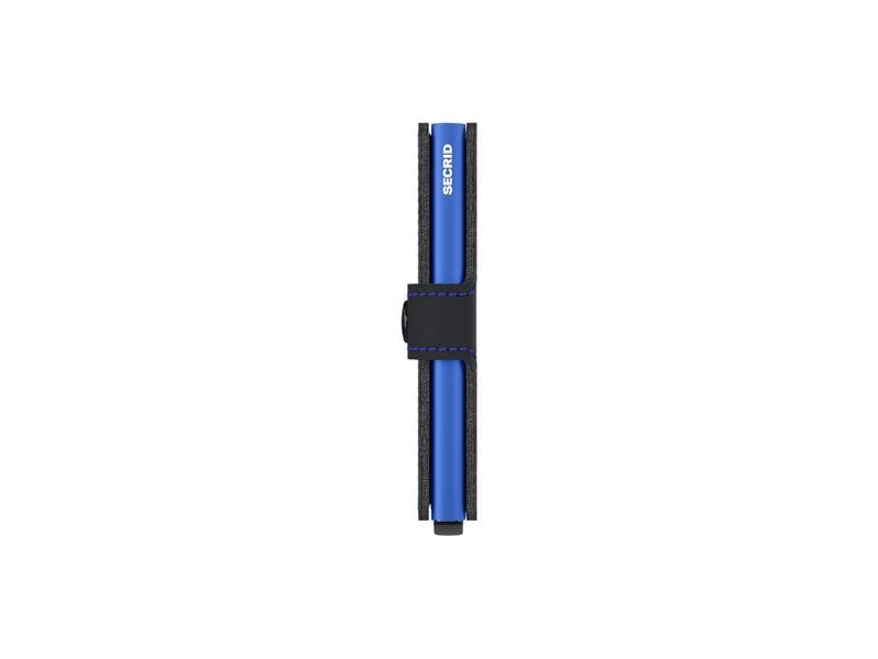 SECRID Portemonnaie Miniwallet Matte Black Blue Noten- und Karten-Portemonnaie mit RFID-Schutz