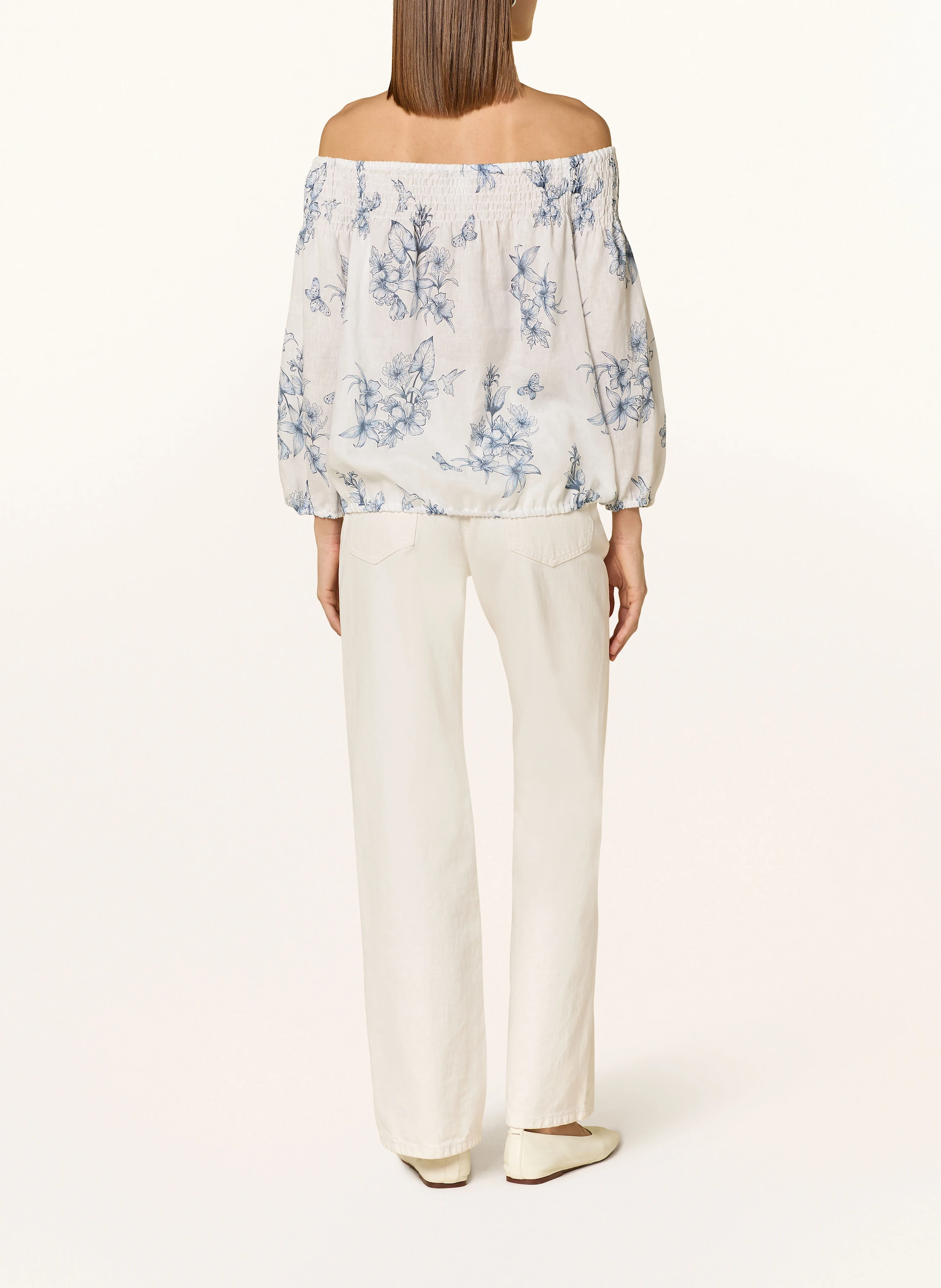 van Laack Off-Shoulder-Blusenshirt VL-BERNICE-SV aus Leinen