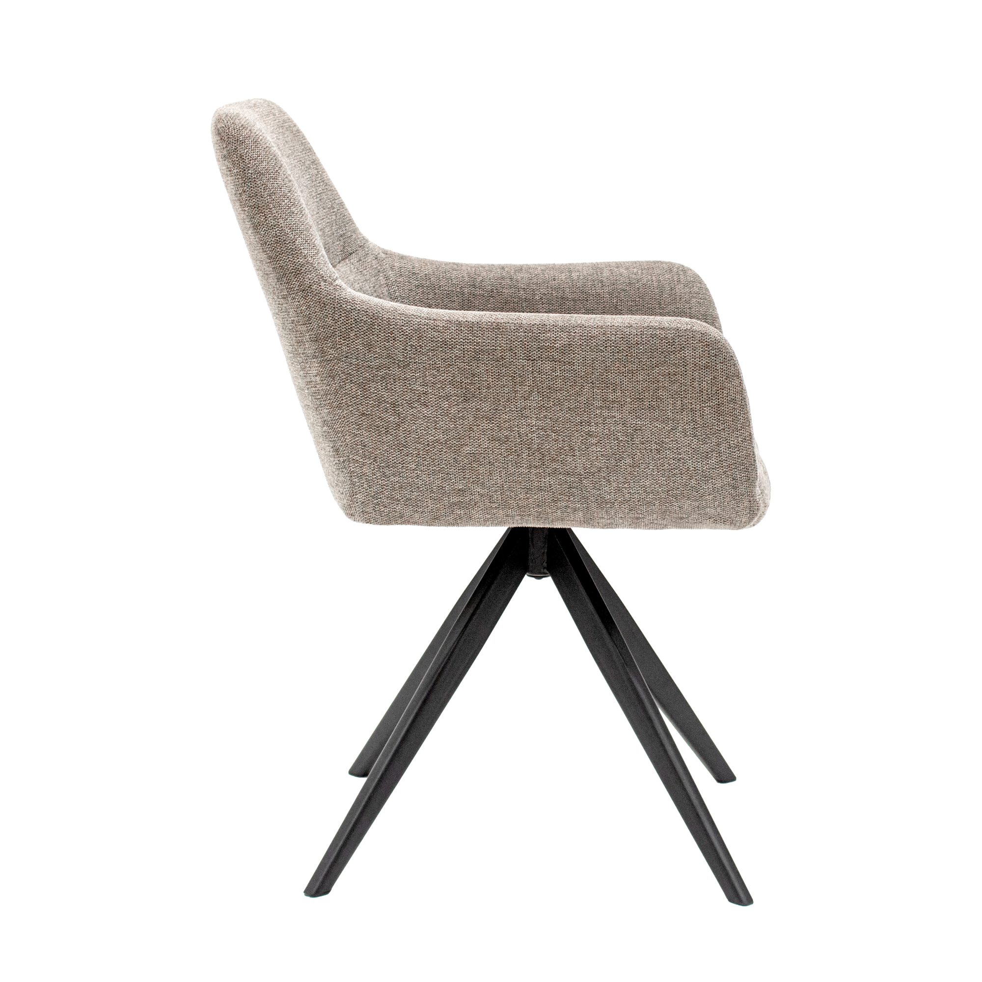 Kick eetkamerstoel Tom Texture - taupe