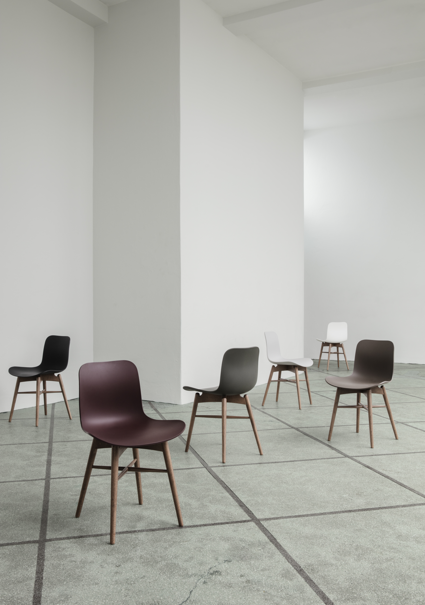 UC_Eetkamerstoel Langue antraciet zwart