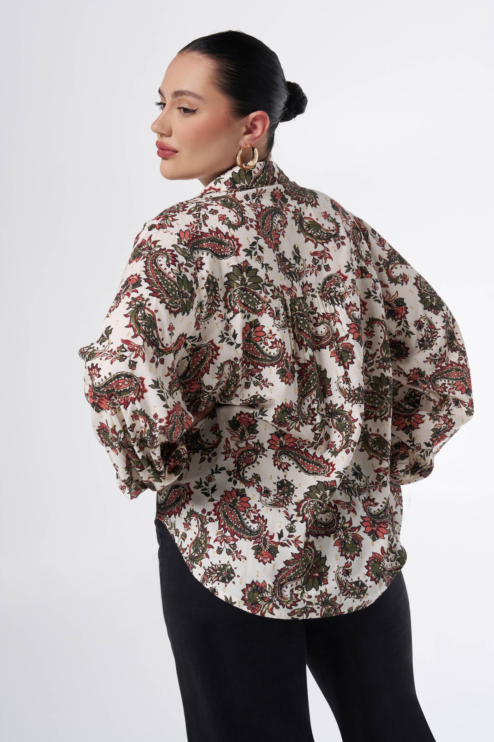 MS Mode blouse met paisleyprint multi