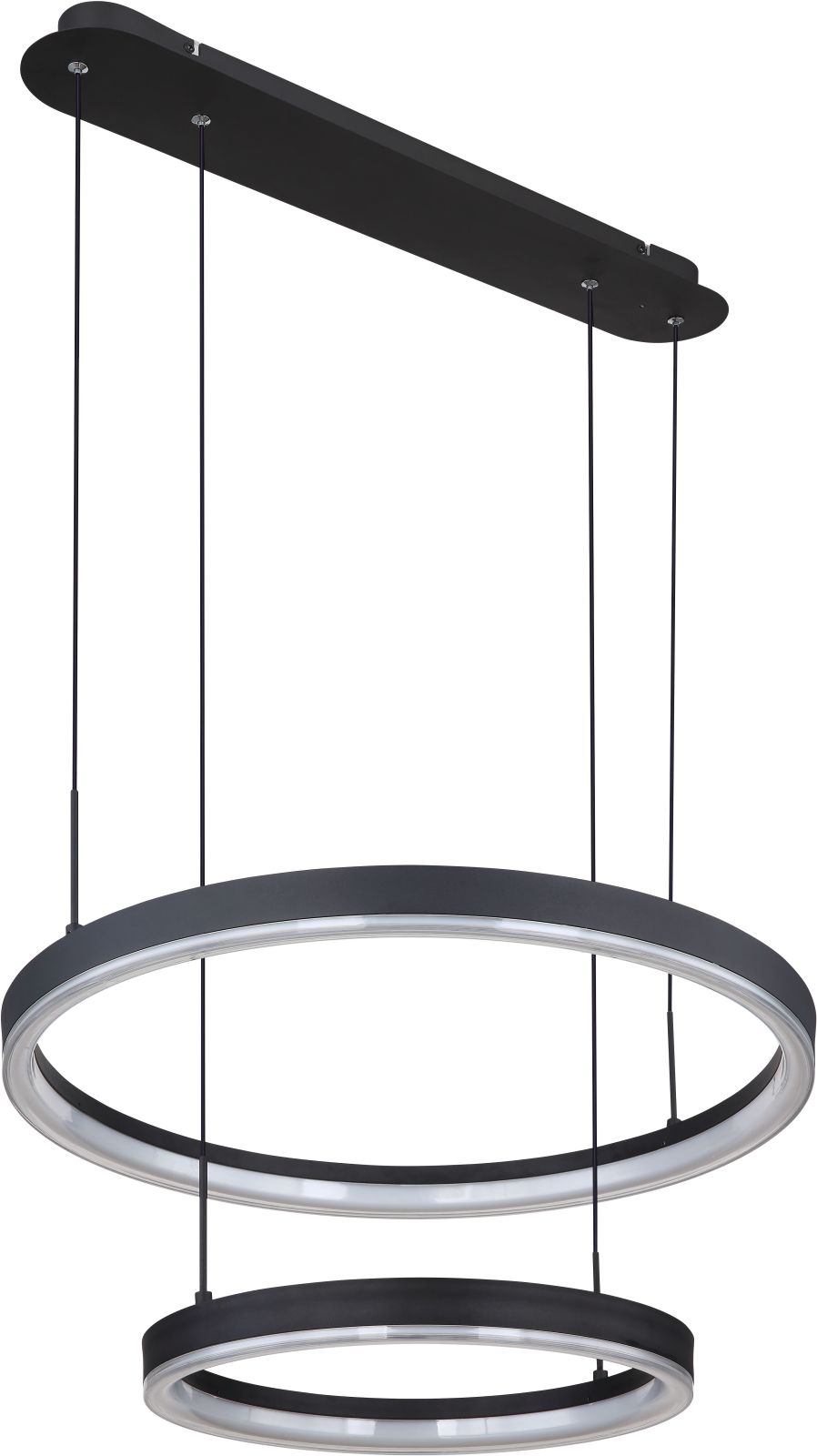 LED-Hängeleuchte - schwarz matt - Memoryfunktion - RGB-Farbwechsel
