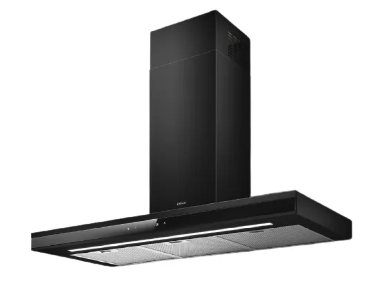 Elica Adele BL MAT/A/90 - Hætte - skorsten flad - bredde: 89.8 cm - dybde: 45.7 cm - udtrækning og recirkulation (-) - sort blød berøring/sort glas