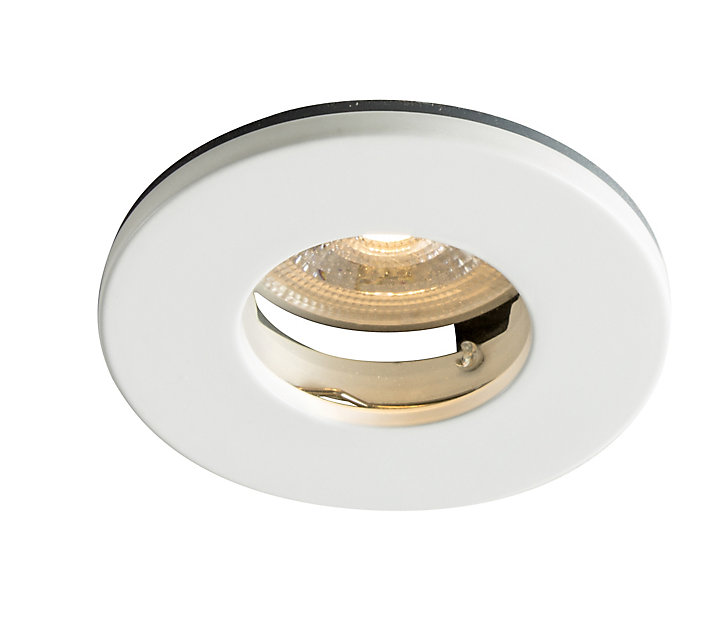 Spot encastrable Colours Hades IP65 blanc Ø8 cm