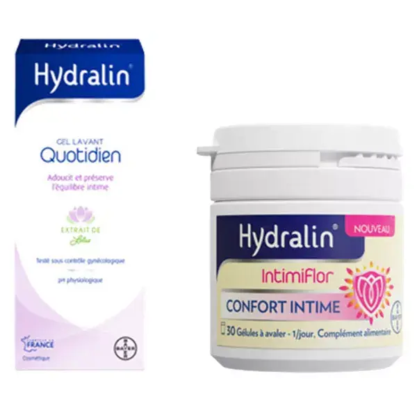 Hydralin Intimiflor e Hydralin Daily, frasco de 200 ml