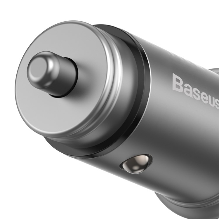 (30W) USB C / USB A Alu Auto KFZ Ladegerät - Silber