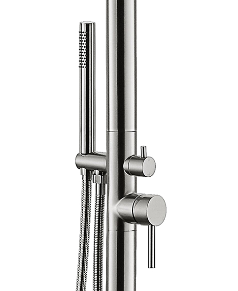 Mueller Sun buitendouche met handdouche 234cm RVS