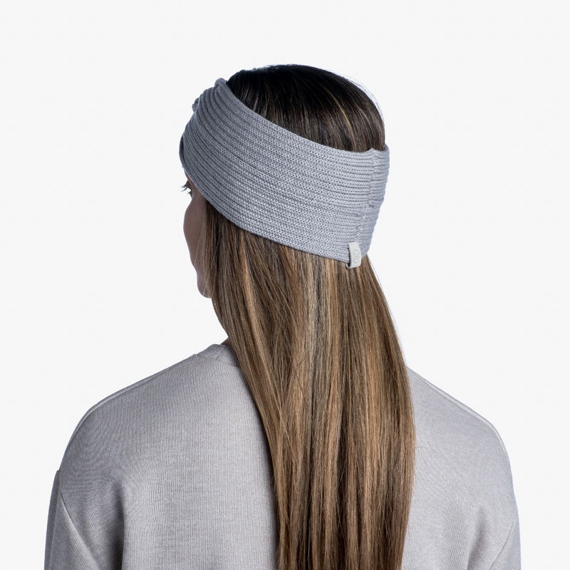 Buff Norval Knitted pandebånd (Light Grey) - Spejder Sport