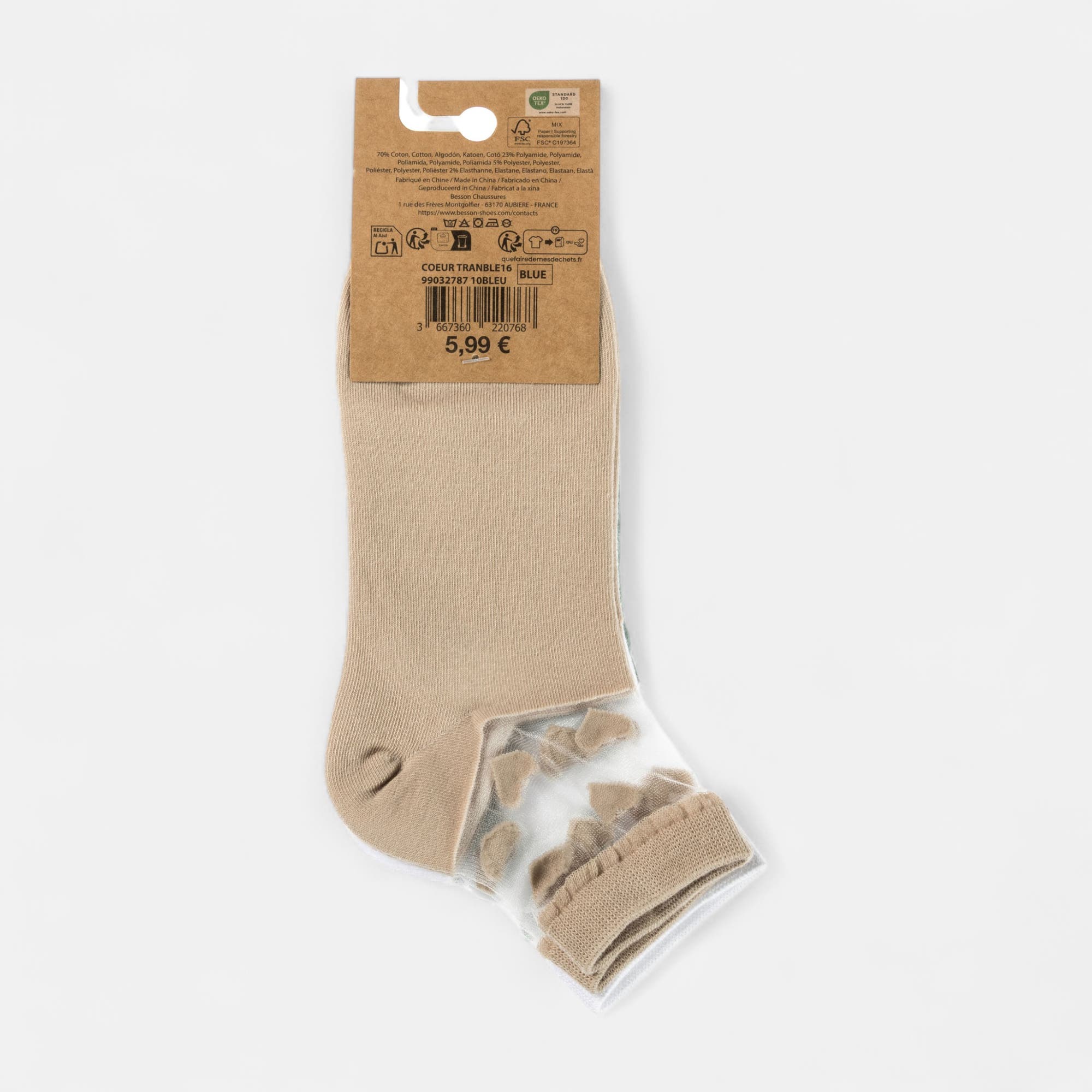 Chaussettes Femme bleu