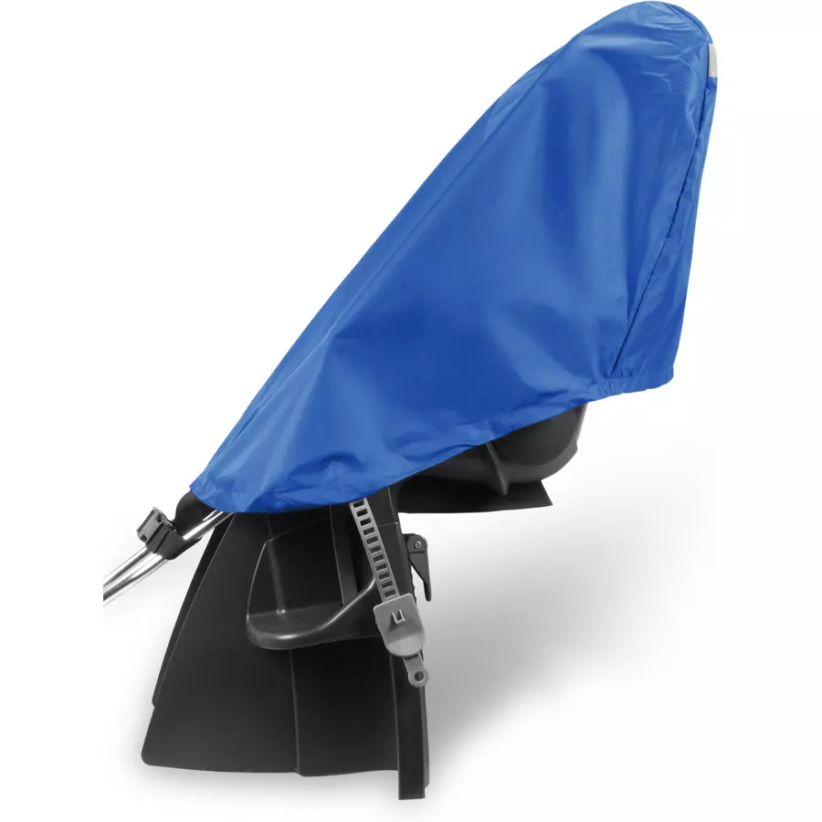 normani Regenüberzug für Fahrrad-Kindersitze BiSeat Blau