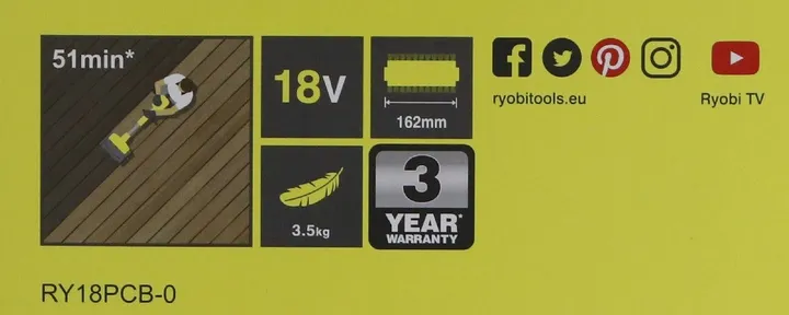 Ryobi Terrasserenser - 18V