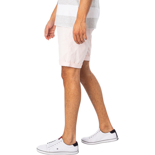 Tommy Jeans - Shorts Chinos De Corte Slim Scanton Rosa