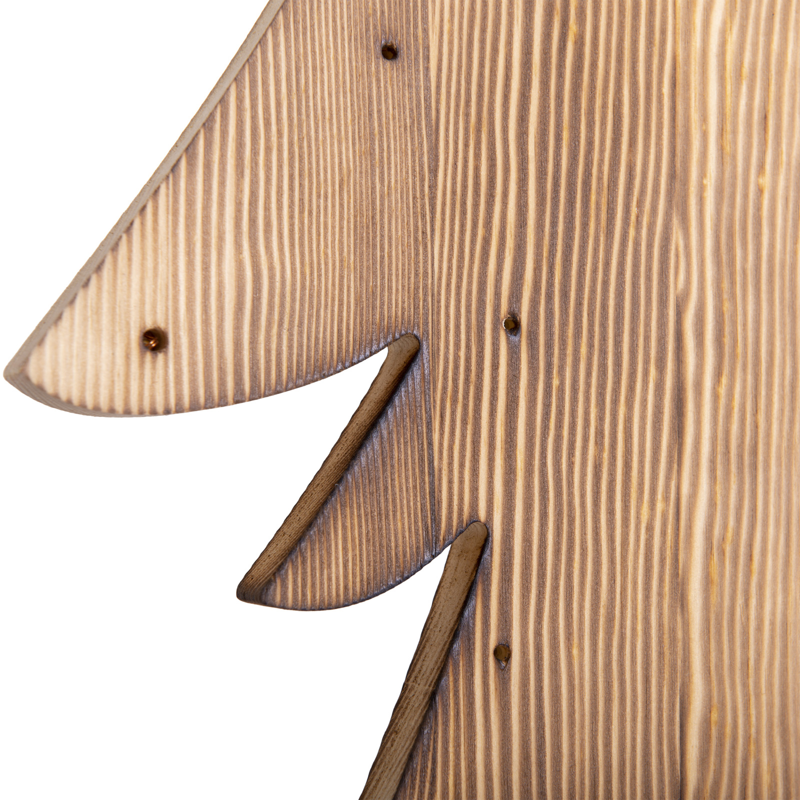 LED-Holztannenbaum - warmweiß - 90 cm hoch