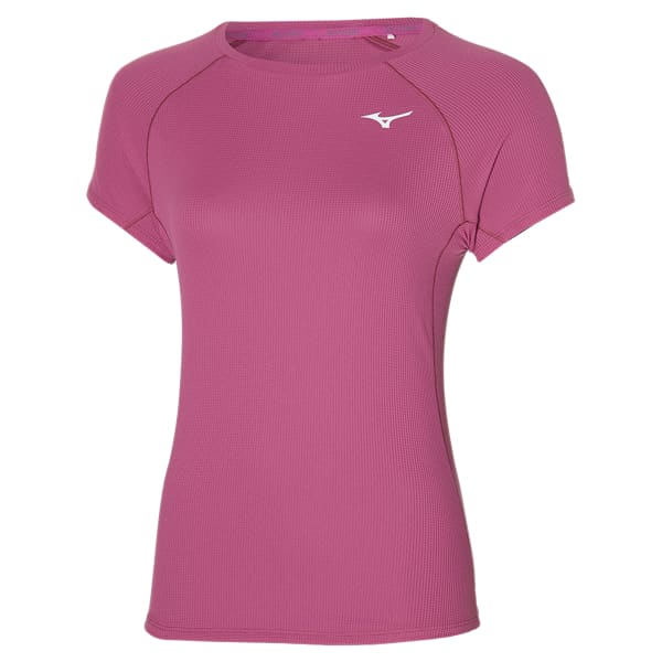 T-shirt running MIZUNO ACTIVE DRYAEROFLOW TEE WOS MAGENTA HAZE