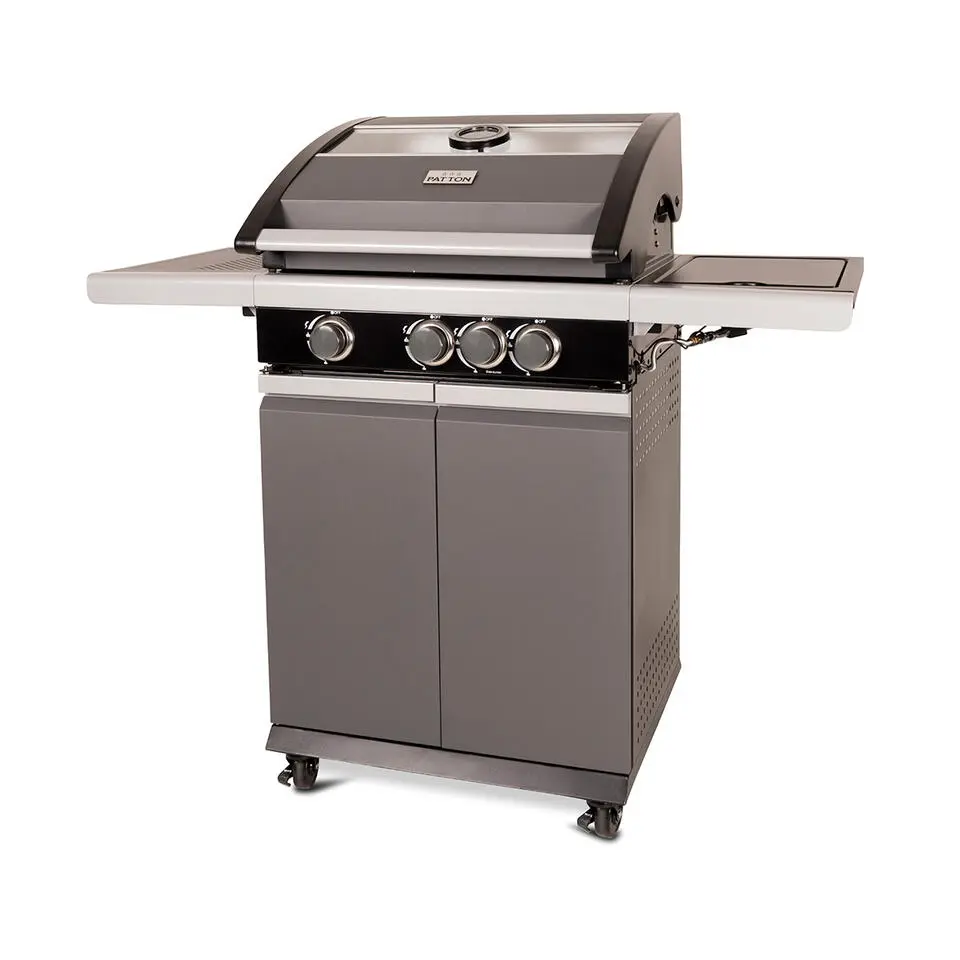 Patton Patio Pro Chef gasbarbecue 3 1 frozen grey