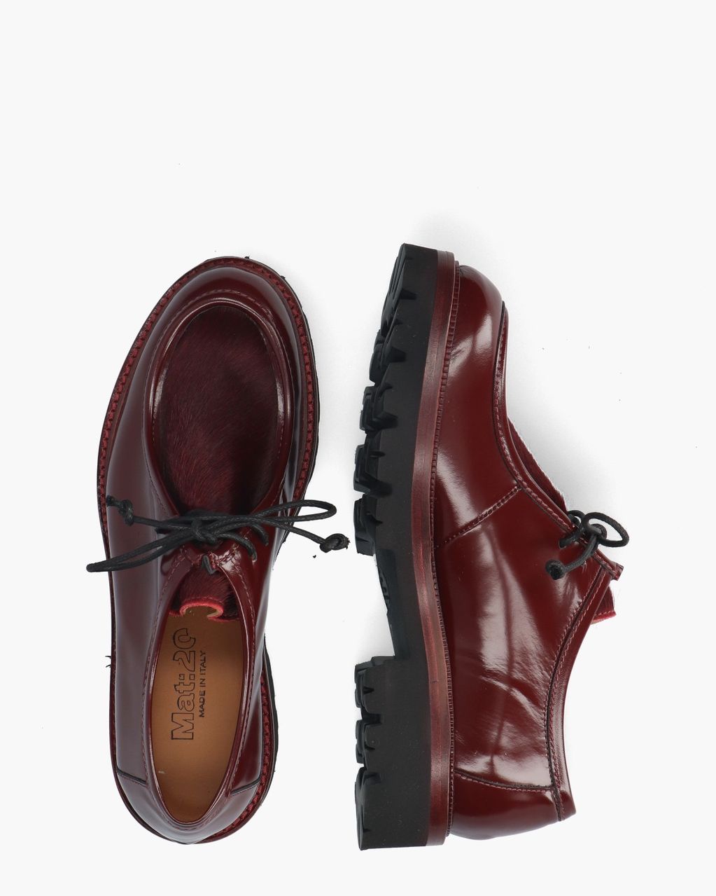 Mat:20 Carrie 3225 Bordeauxrood Dames Veterschoenen