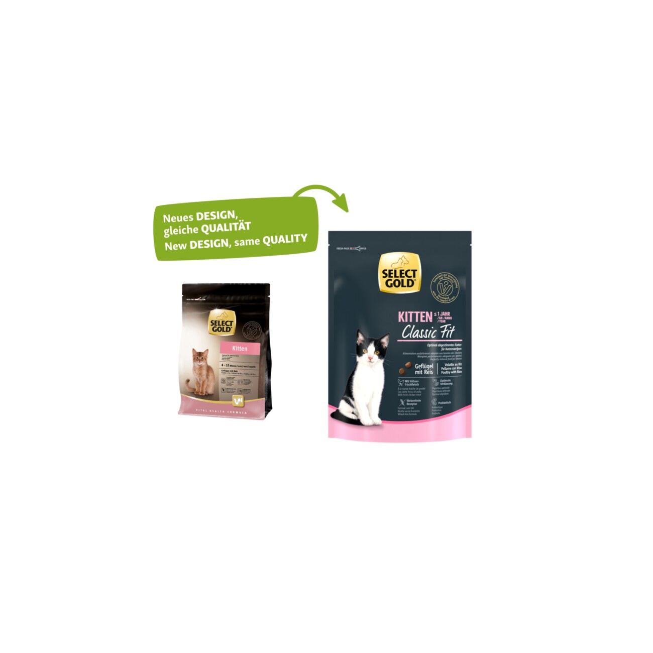 SELECT GOLD Kitten Geflügel und Reis 300 g