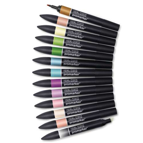 WINSOR & NEWTON™ promarker™ themenbasierte 12er-Sets