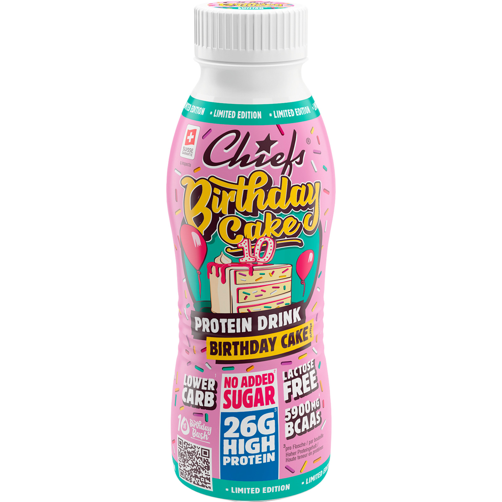 Chiefs Protein Milk Birthday Cake 330 ml