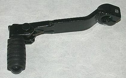 Sélecteur de vitesse Bihr acier noir avec caoutchouc
