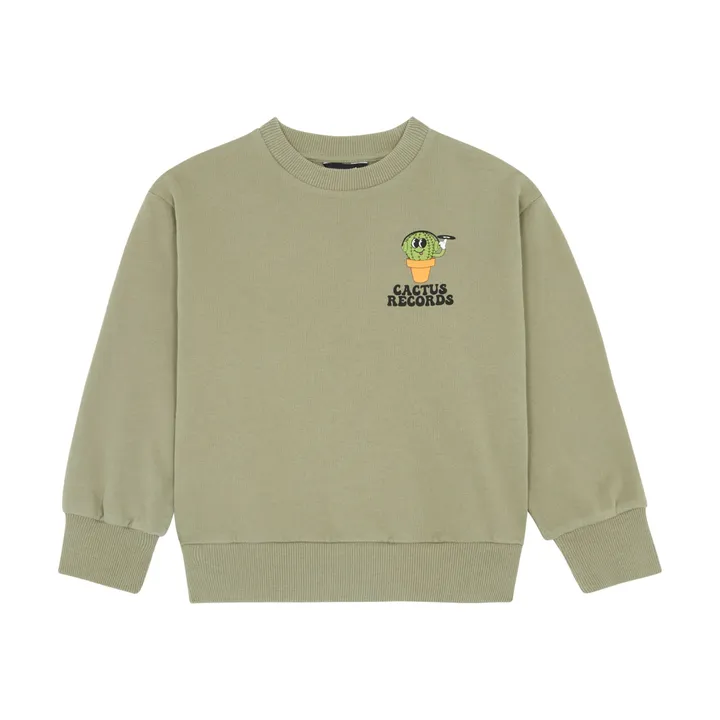 Hundred Pieces Sweat en Coton Bio | Vert kaki clair