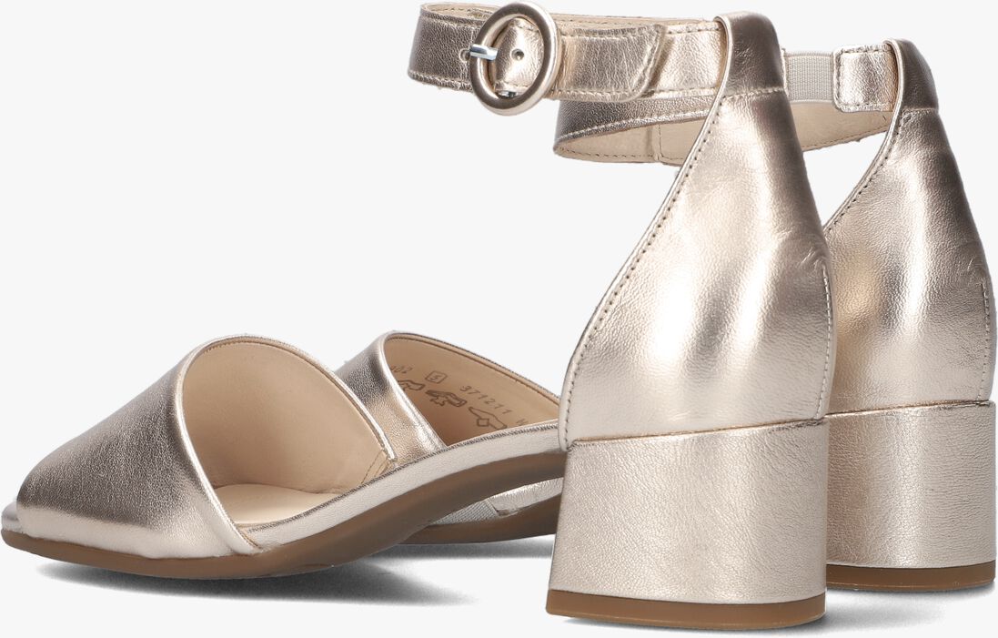 gouden gabor sandalen met hak 902