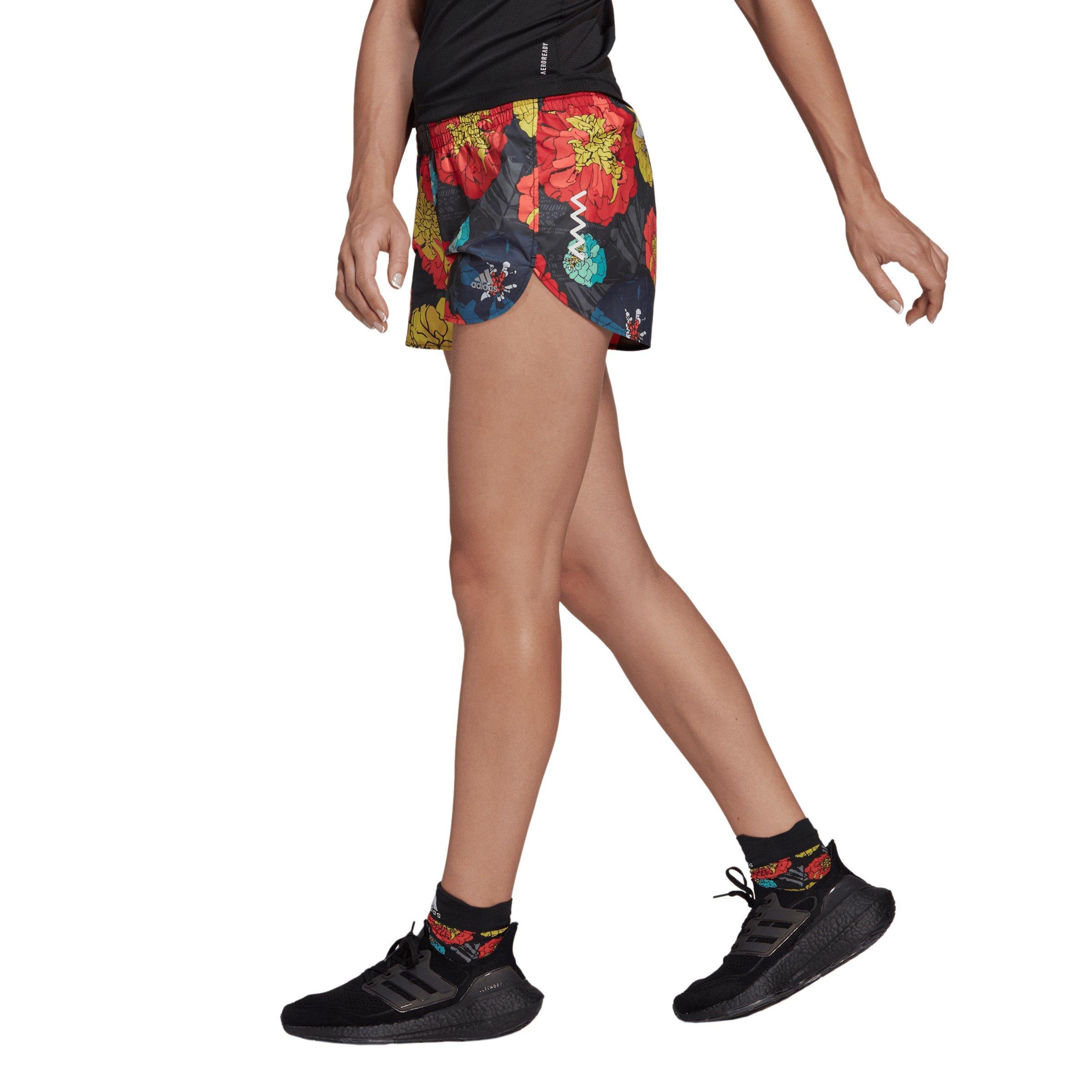 adidas Run Fast Flower Running Shorts Womens Short
