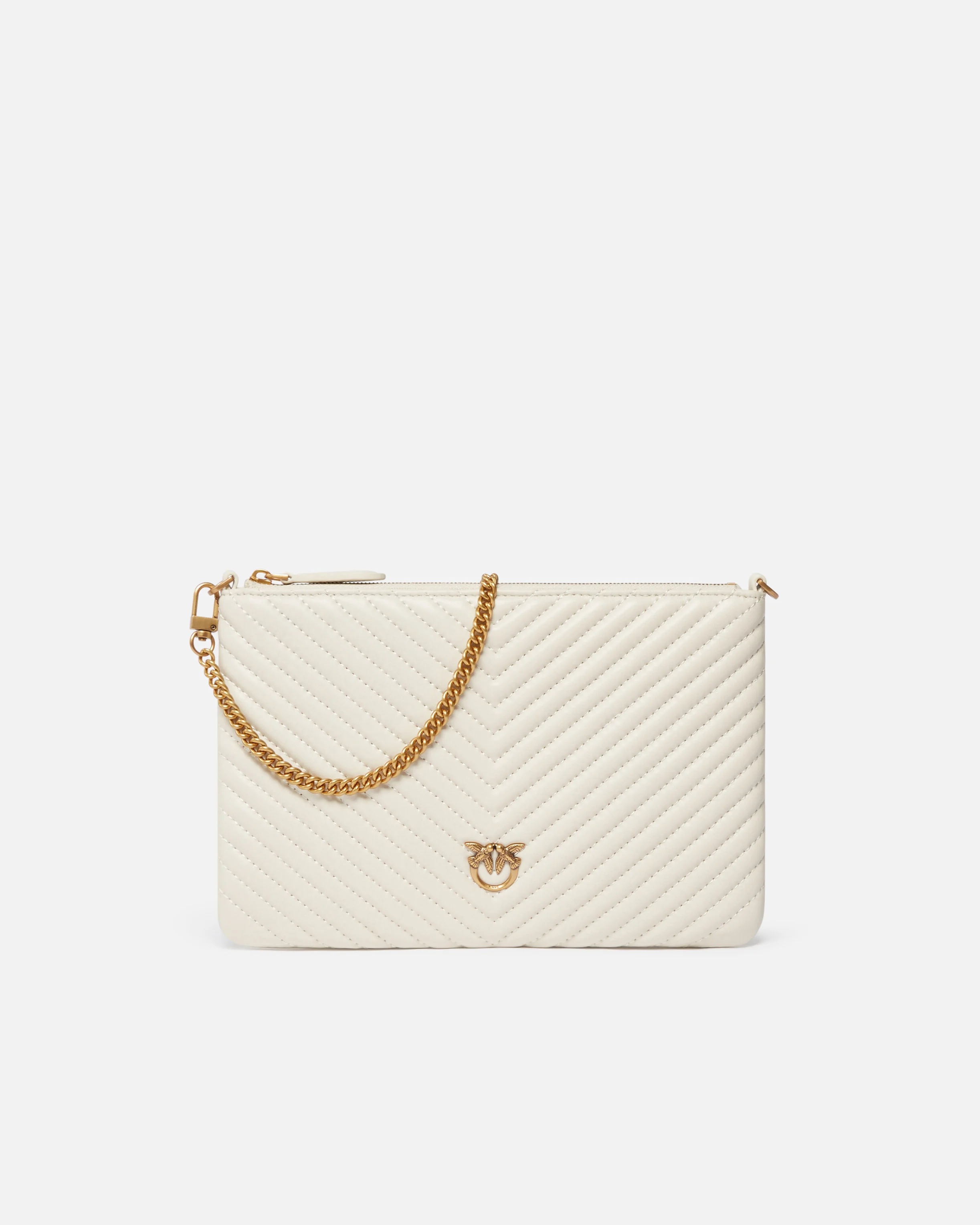Petit sac enveloppe matelassé | Blanc