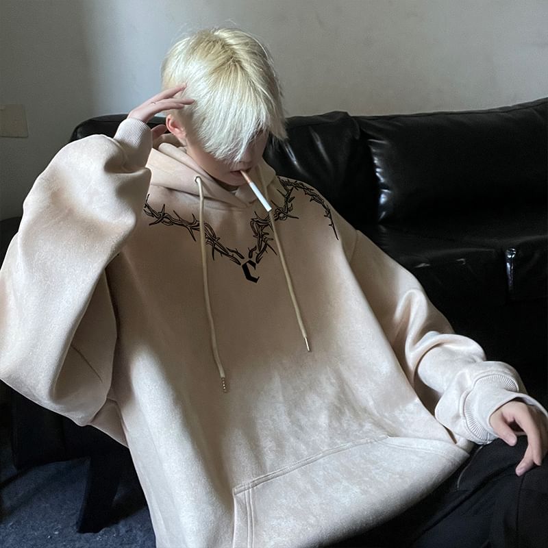 emeisa - Geborduurde gewassen hoodie