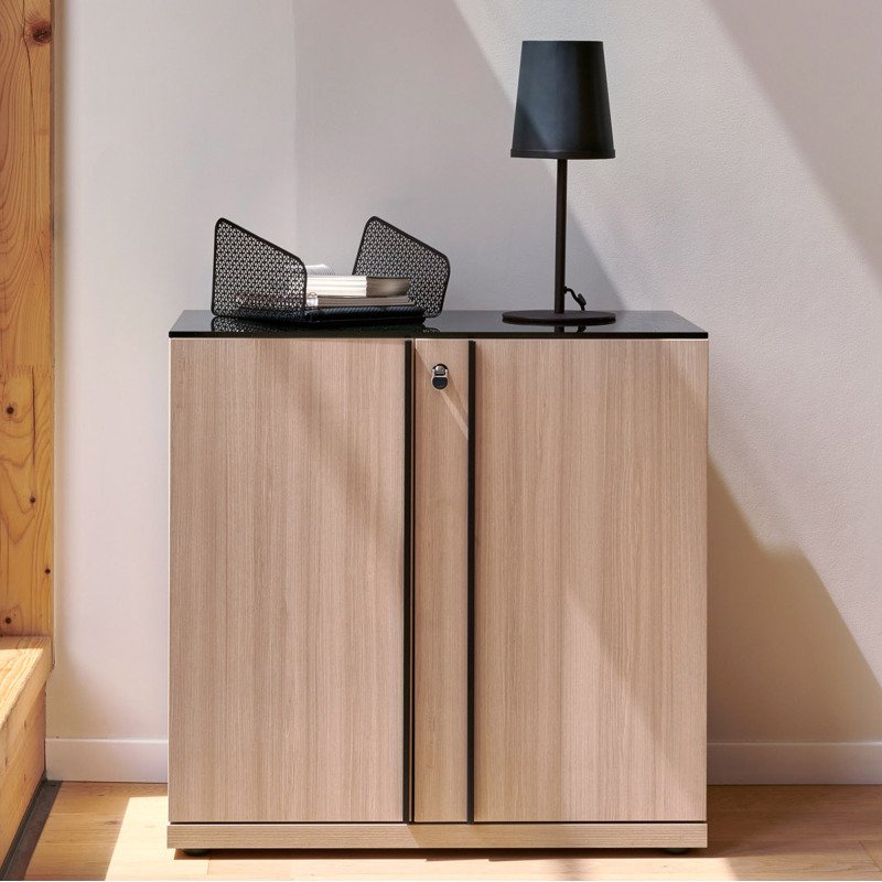 Armoire bois portes battantes Onyx