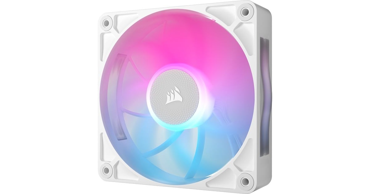 CorsairRX120 MAX RGB case fans  (Wit, 3 stuks, 120 x 120 x 30 mm, PWM)