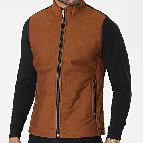 Veste Zippée Sans Manches 2000 Marron