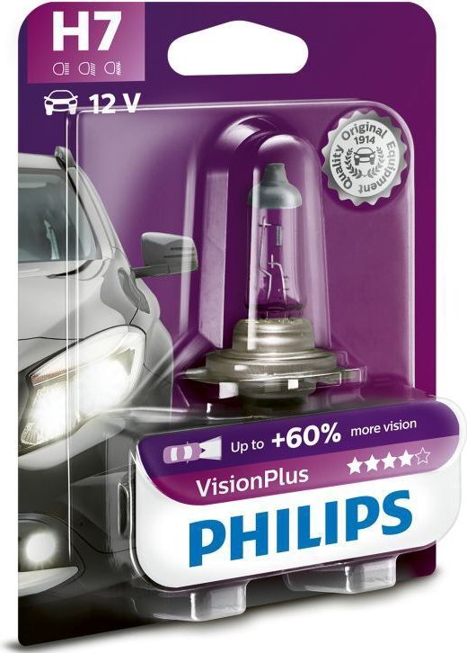 Philips - 12972VPB1 - H7 Koplamp - 55W - 12V - Visionplus