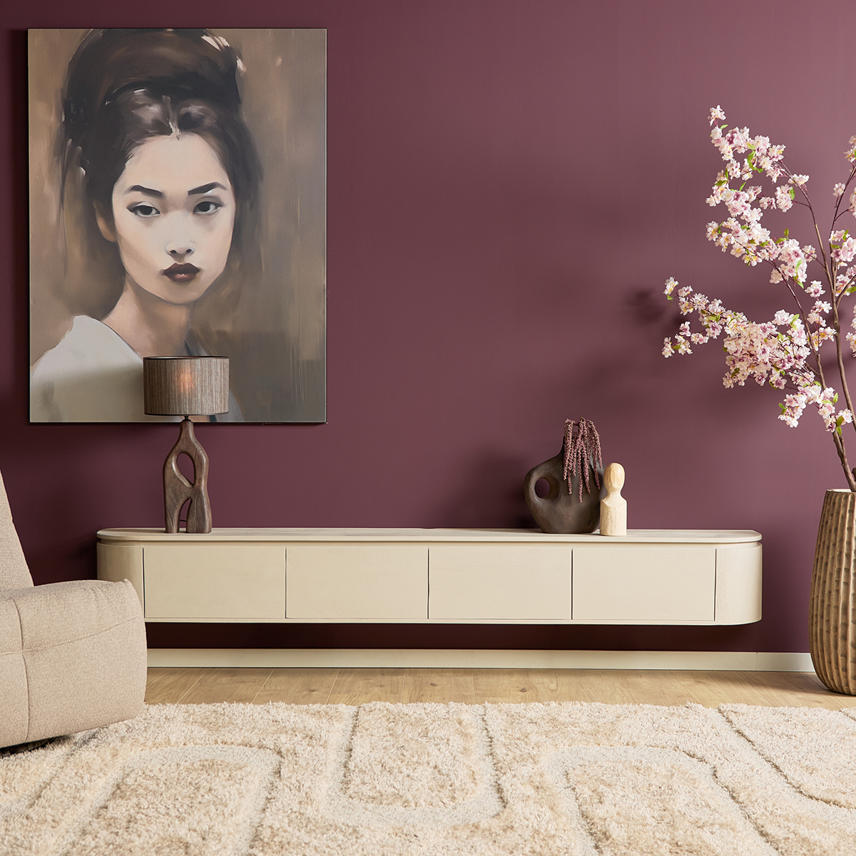 Tv meubel Houdini Witzand 240 cm
