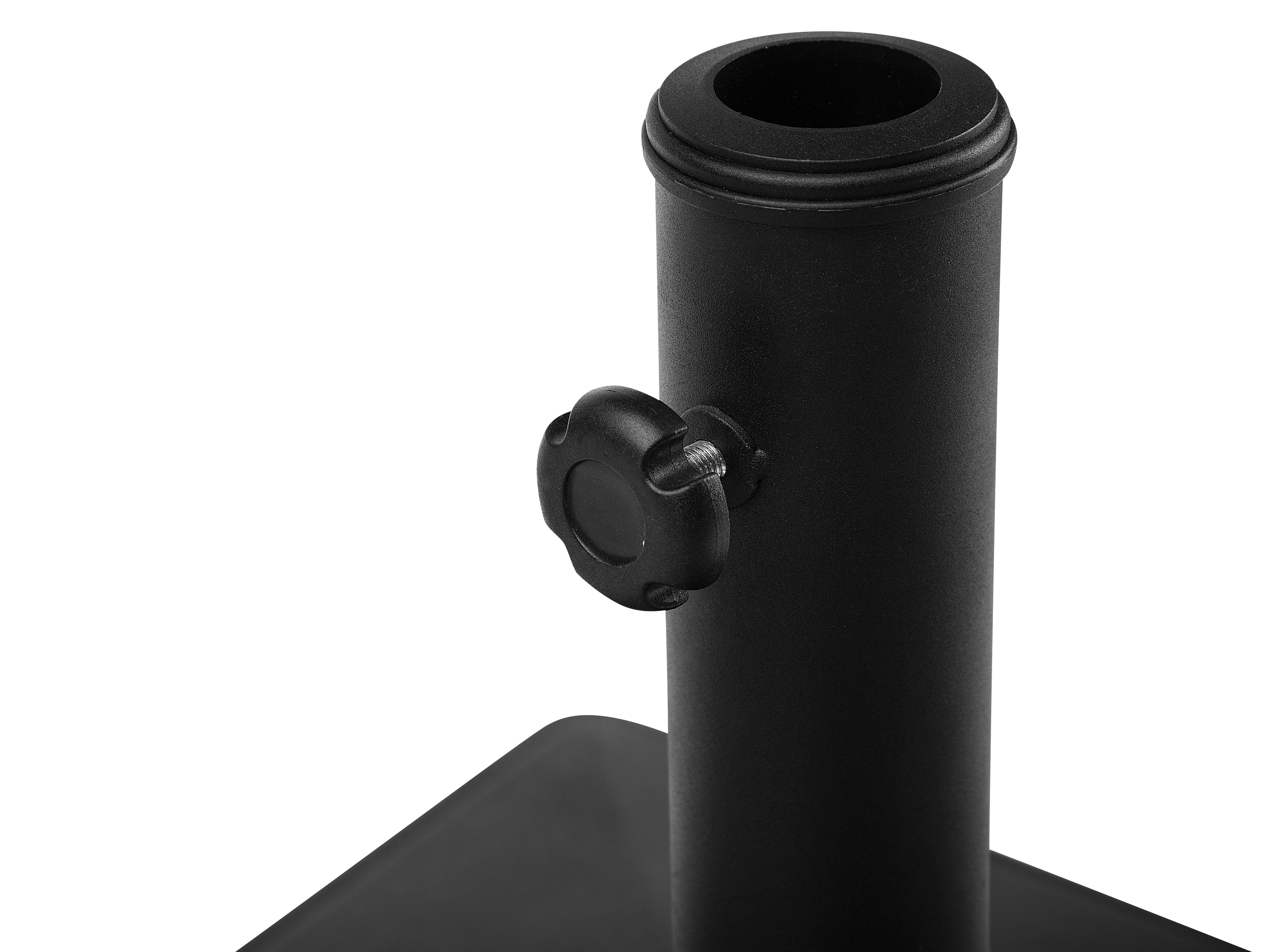 Parasolvoet CERVO Zwart Vierkant 25 kg