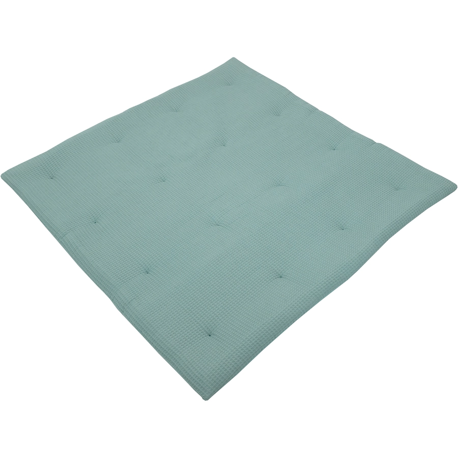 Ullenboom Krabbeldecke & Laufgittereinlage Waffelpiqué 100X100 cm Salbeigrün