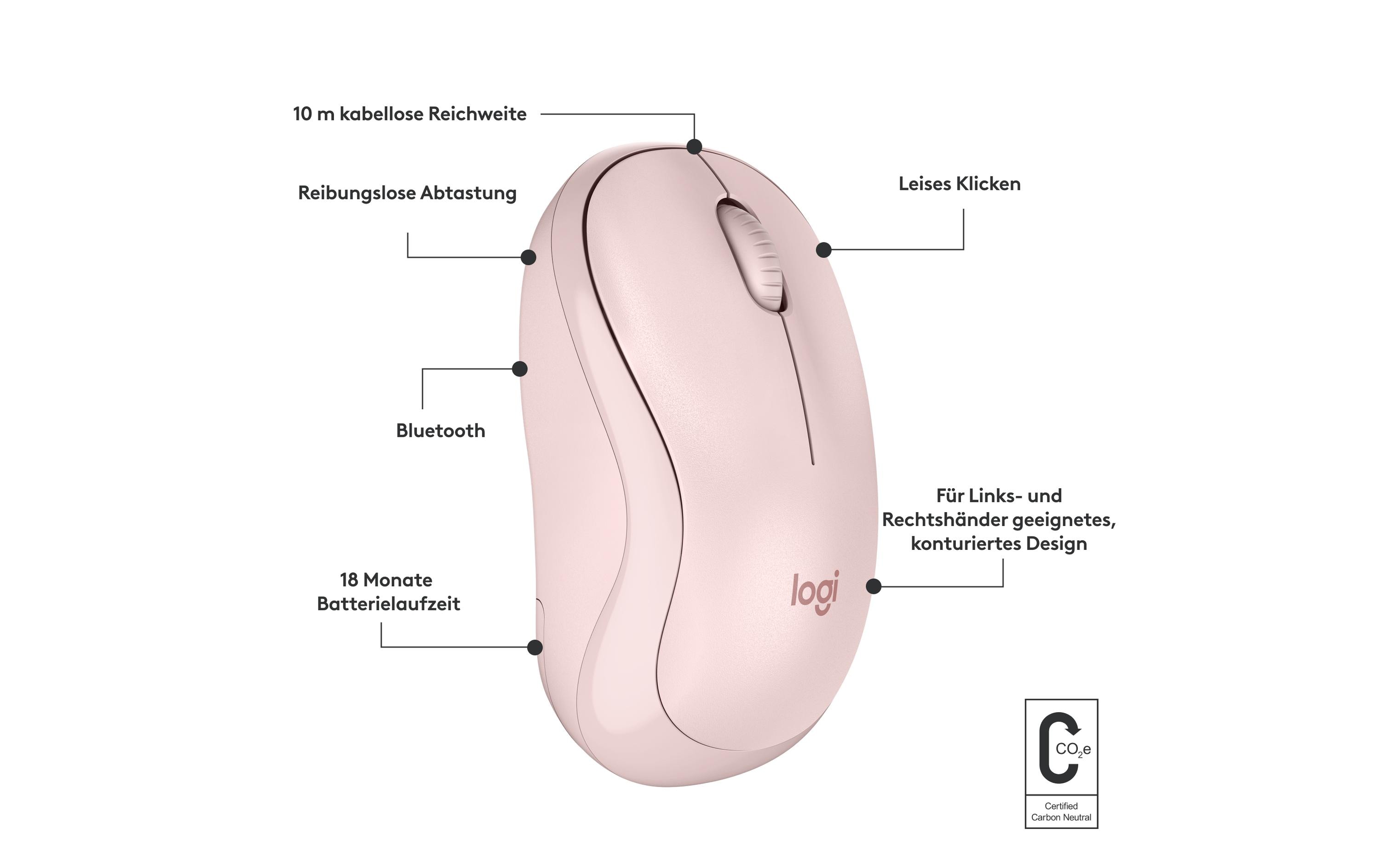 Maus M240 Silent BluetoothGeräuscharme Bluetooth-Maus mit langer Batterielaufzeit und komfortablem Design