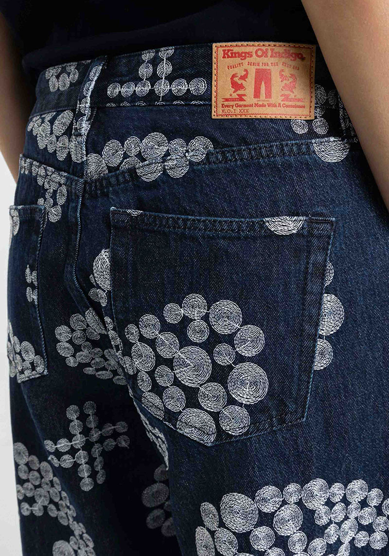 Kings Of Indigo Jeans Joan Embroidery Denim