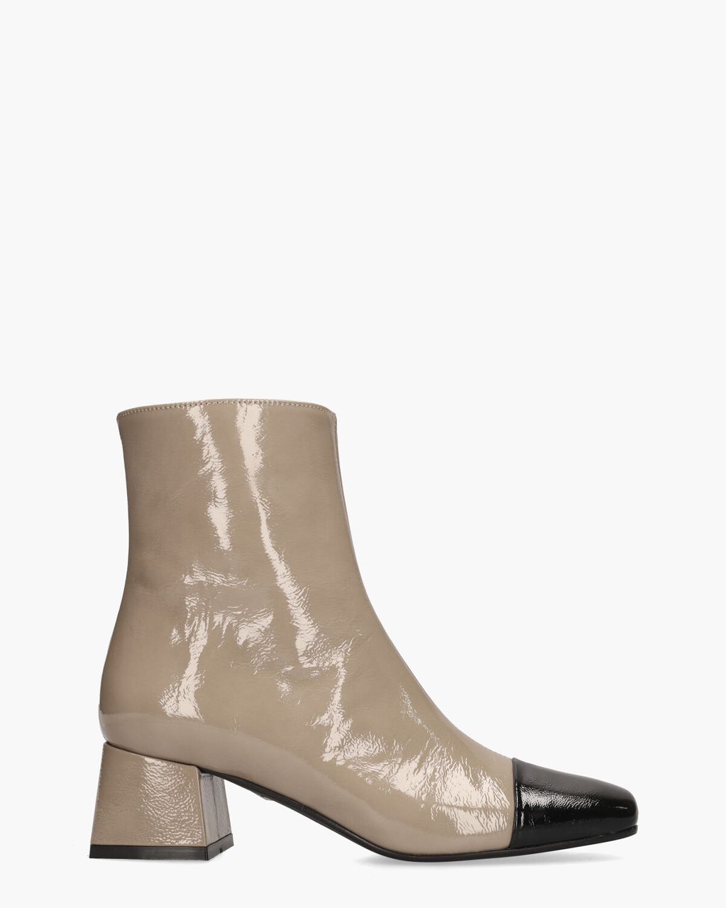 Gioia Vanessa Taupe/Zwart Dames Enkelboots